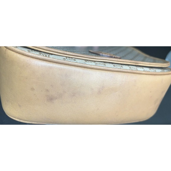 CELINE Macadam Crossbody Bag Shoulder Bag Beige/Brown PVC Leather Pre-owned‎ - Picture 8 of 10